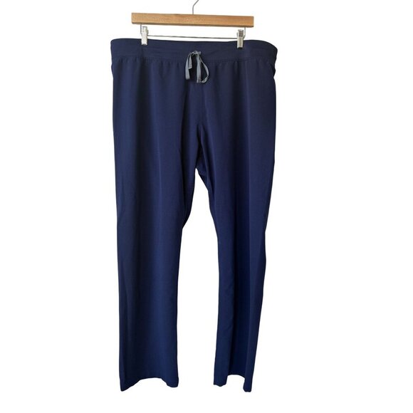 Figs Mens Scrub Pants XL Technical Collection Navy Blue Pockets Drawstring - Picture 1 of 8